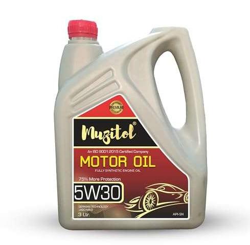 Muzitol 5W30 Four Wheeler Synthetic Engine Oil For Cars (3 Ltr)