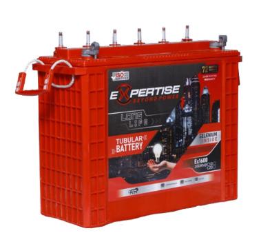 EXPERTISE TUBULAR BATTERY Ex160Ah@C10 C20