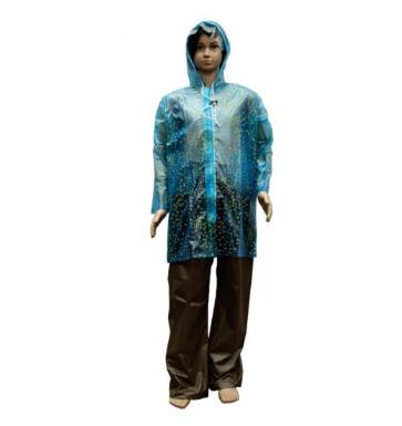 Girls Raincoat (PVC)  Delux CODE : RG-32