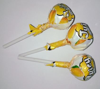 Orange flavor lollipop