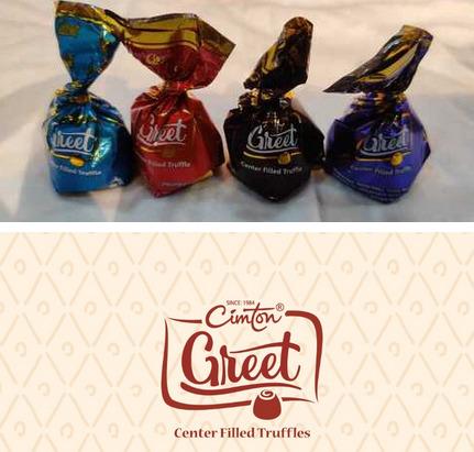 Greet Center filled truffles