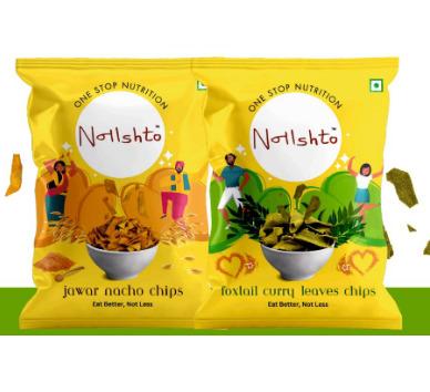 Jowar Nacho Chips, & Foxtail Curry Leaves Chips