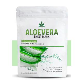 Havintha Aloe vera Soothing Face Sheet Mask For Glowing Skin