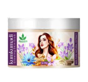 Havintha Natural Kumkumadi Glowing Skin Scrub Powder, Brightening & Revitalizing Face Scrub