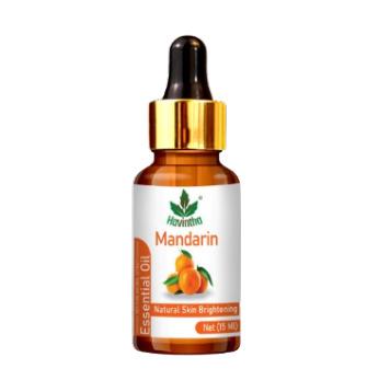 Havintha Pure and Organic Mandarin Essential Oil for Hair Care , Acne & Wrinkles and  Aromatherapy