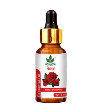 Havintha Rose Essential Oil For Hair, Skin and Stress Reduction | Pure and Organic Aroma