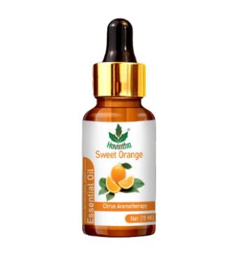 Havintha Orange Essential Oil for Fresh Mood, Dandruff and Acne Solution