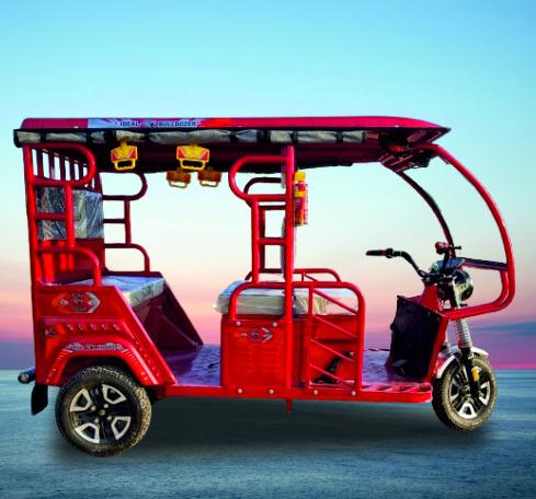Electric Rickshaw Red