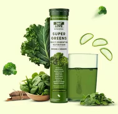 360 LOVE Wholefood Multivitamins with Vitamin C, Zinc, B6 for Immunity  (20 Tablets)