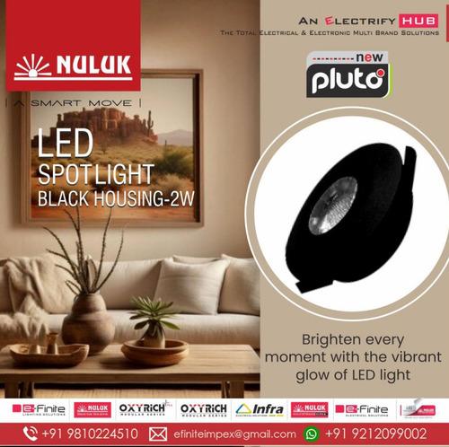 NULUK LED SPOT LIGHT BLACK HOUSING - 2 WATT