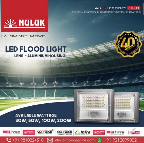NULUK LED FLOOD LIGHT LENS - ALUMINIUM HOUSING