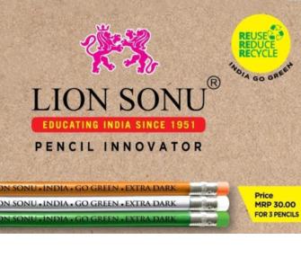 PENCILS = Eco Friendly Painted Paper Pencils Erasertip with + FREE Sharpener