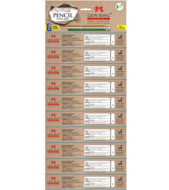 PENCILS = Eco Friendly Painted Paper Pencils Erasertip with + FREE Sharpener