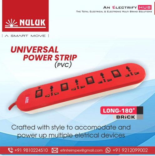NULUK 16A 4+4 UNIVERSAL POWERSTRIP WITH WITCH 3 CORE ROUND 4MTR.