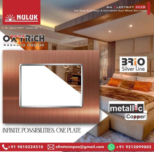NULUK BRIO SILVERLINE METALLIC COPPER MODULAR PLATE
