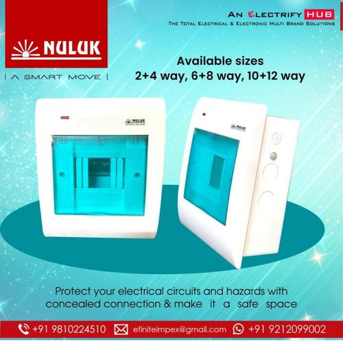 NULUK MCB PVC ENCLOSURE BOX WITH GLASS