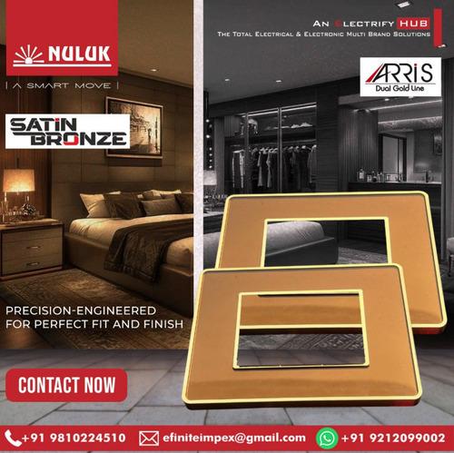 NULUK SATIN BRONZE ARRIS DUAL GOLDLINE MODULAR PLATE