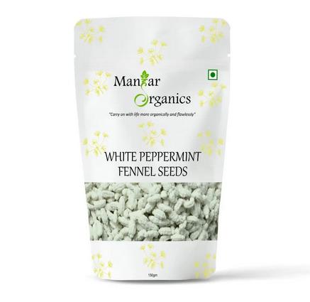 Peppermint Fennel Seeds- 150gm | Madrasi Saunf (White Saunf)