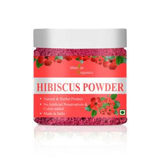 Organic Hibiscus Flower Powder- 100gm | Rosa-Sinensis for Hair Care & FacePack 