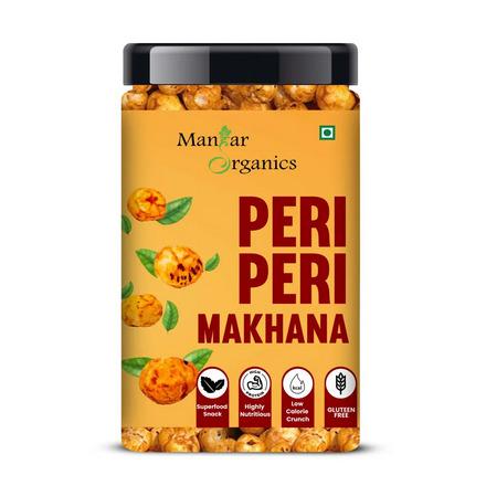 ManHar Organics Peri Peri Roasted Makhana Jar 150gm