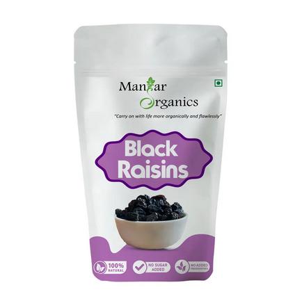 Black Raisins- 200gm | Kali Kishmish (Sulphate-Free)