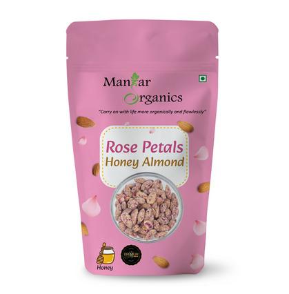 Almonds with Honey & Rose Petals- 200gm