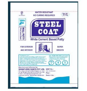 Steel Coat White Cement Based Putty