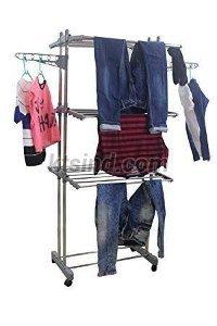 Double Pole 3 Tier Stainless