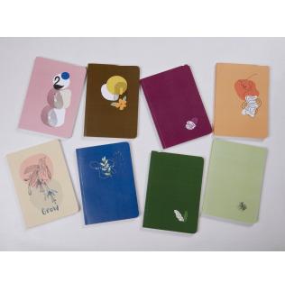 A5 size Linen Texture Soft cover Notebooks/Journals - Blank Interior