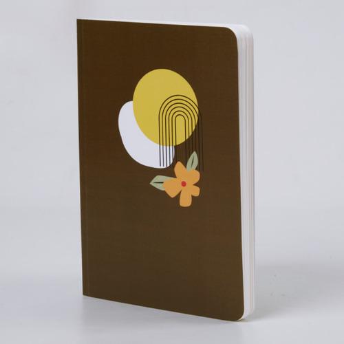 Aesthetic Flower - A5 size Linen Texture Soft cover Notebooks/Journals