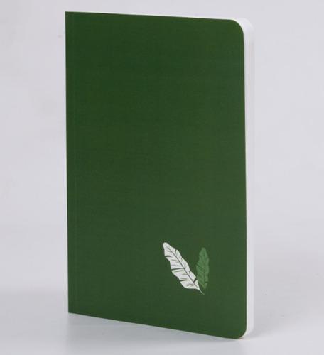Feather Leaf - A5 size Linen Texture Soft cover Notebooks/Journals