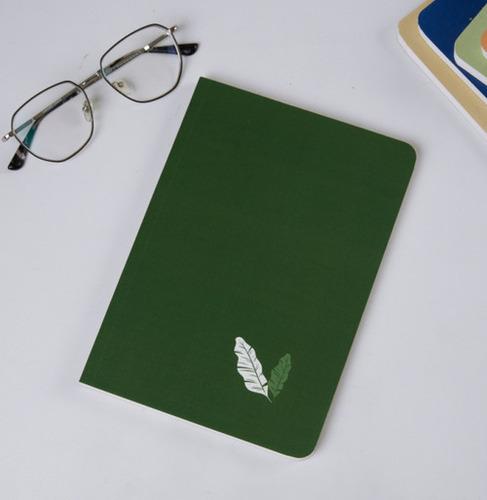 Feather Leaf - A5 size Linen Texture Soft cover Notebooks/Journals