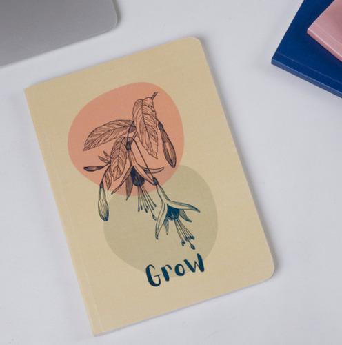 Grow - A5 size Linen Texture Soft cover Notebooks/Journals