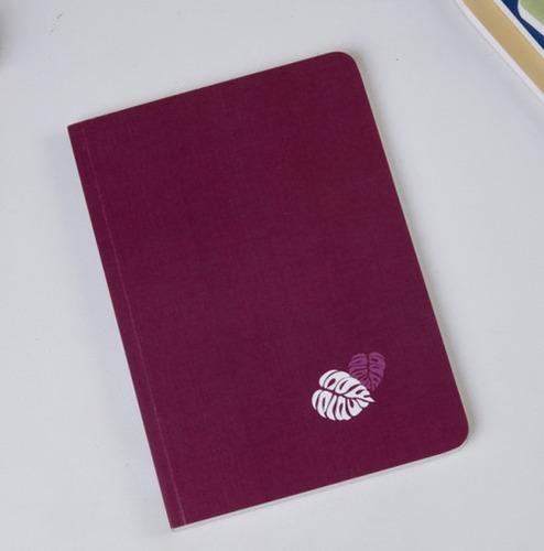 Monstera Leaf - A5 size Linen Texture Soft cover Notebooks/Journals