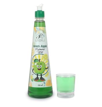 Rahul Sugar Green Apple Flavoured Syrup Mixer for Mocktails and Cocktails- 725 ml