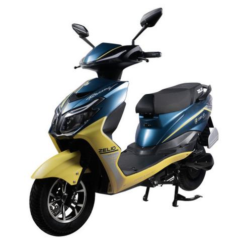 GRACYI Electric Scooty Blue Yellow