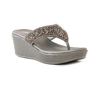 Wedge Heel Slip on Sandal