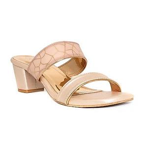 Block Heel Mule Slip on Sandal