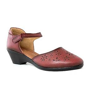 Leather Wedge Heel Sandal