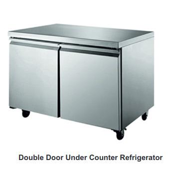 Double Door Under Counter Refrigerator