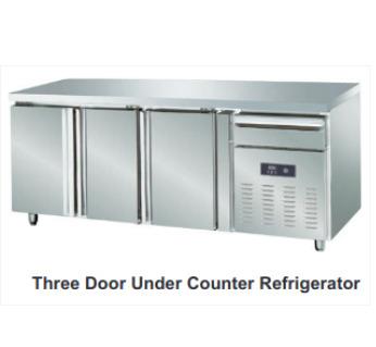 Three Door Under Counter Refrigerator