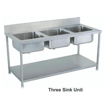Three Sink Unit