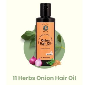 11 Ayurvedic Herbs Onion Hair Oil