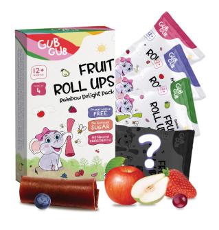 Fruit Roll Ups - Rainbow Delight Pack, Pack Of 4 Flavours