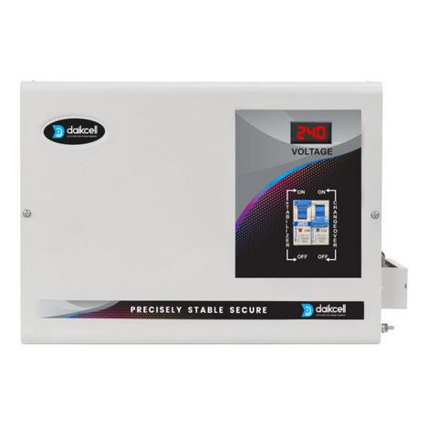 Daikcell 10 KVA 130V-280V Mainline Heavy Duty Voltage Stabilizer for Home 8000W - Single Phase