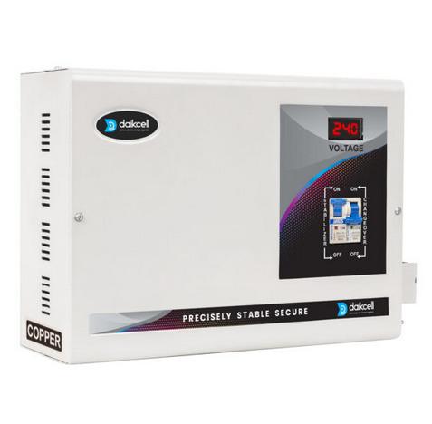 Daikcell 5 KVA Copper 90V-280V Heavy Duty Mainline Voltage Stabilizer for Home