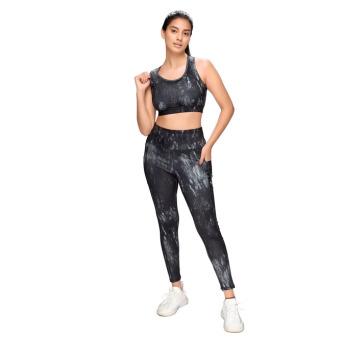 Marble Print Sports Bra and Leggings Set STY-04-C