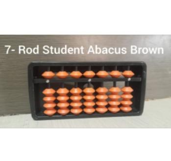 7 rods Abacus kit - 7 rods brown student abacus