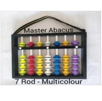 7 rods Abacus kit - 7 rods yellow (golden) teachers master abacus