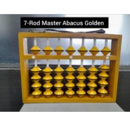7 rods Abacus kit - 7 rods yellow (golden) teachers master abacus